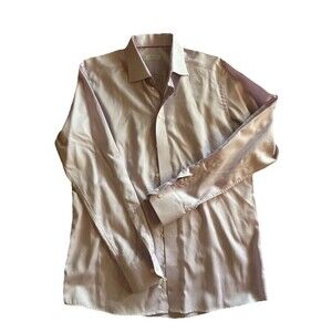 Eton Contemporary Dress Shirt Men Light Purple 42 16 1/2